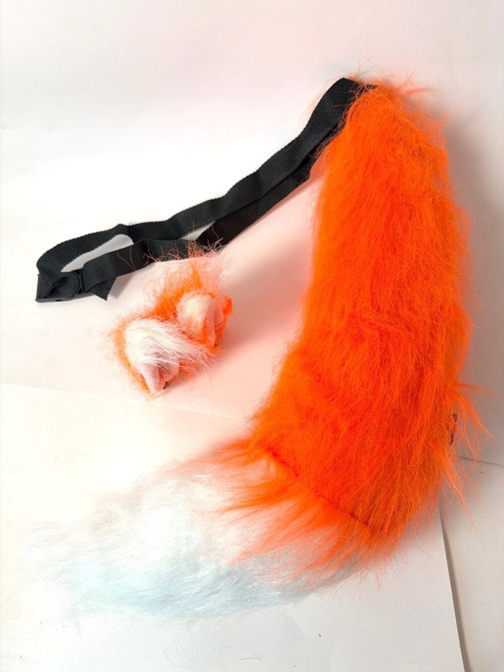 Faux Fur Fox Tail & Ears Costume Set ADULT OS